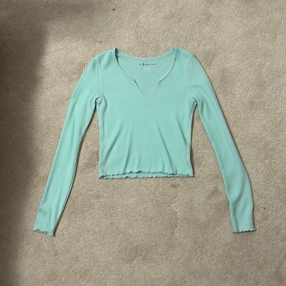 teal American eagle top